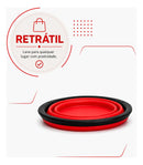 Bebedouro e Comedouro Retrátil 350ml para Cães e Gatos
